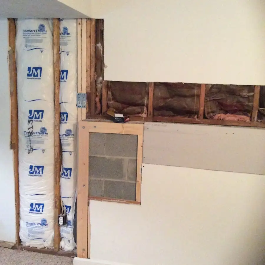 Wall insulation replacement during Contents Cleaning & Restoration in Granite City